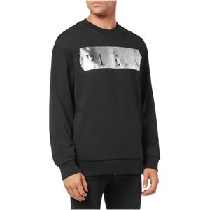 Philipp Plein, Heren, Sweatshirts & Hoodies, Zwart, Maat: M