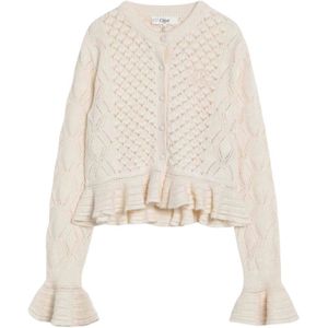 Chloé, Dames, Truien, Beige, Maat: L Katoen,
