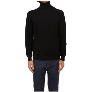 Paolo Pecora, Heren, Truien, Zwart, Maat: S Wol,