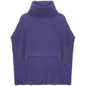 Americandreams, Dames, Truien, Paars, Maat: ONE Size Wol,