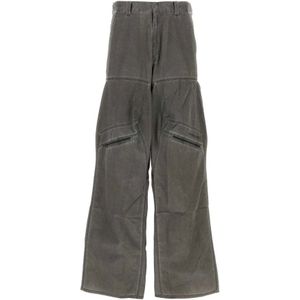 Y/Project, Heren, Broeken, Grijs, Maat: M Nylon,