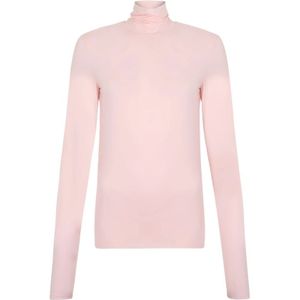 Sportmax, Dames, Truien, Roze, Maat: S Jersey,