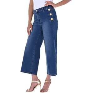 Frank Lyman, Dames, Jeans, Blauw, Maat: S Denim,