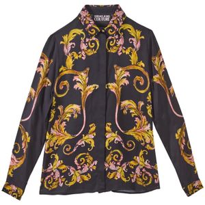 Versace Jeans Couture, Dames, Blouses & Shirts, Veelkleurig, Maat: S Viscose,