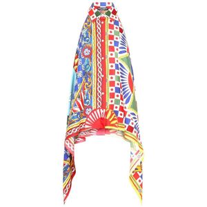 Dolce & Gabbana, Dames, Blouses & Shirts, Veelkleurig, Maat: XS Zijde,