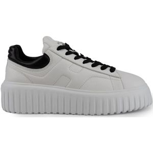 Hogan Witte Leren Veterschoenen , White , Dames , Maat: 39 1/2 EU