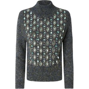 Pinko, Dames, Truien, Veelkleurig, Maat: M Acryl,