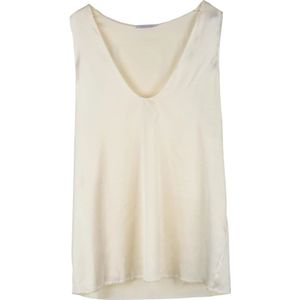 Patrizia Pepe, Dames, Tops, Wit, Maat: M Viscose,