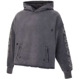 Purple Brand, Heren, Sweatshirts & Hoodies, Zwart, Maat: S Katoen,