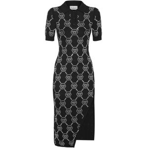 Philipp Plein, Dames, Jurken, Zwart, Maat: S