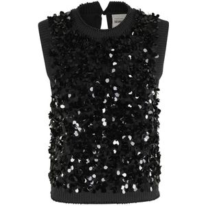 Semicouture, Dames, Truien, Zwart, Maat: L Kasjmier,