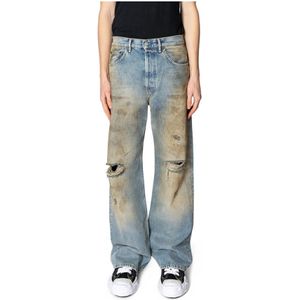 Acne Studios - Loose Fit Jeans - Blauw - Katoen