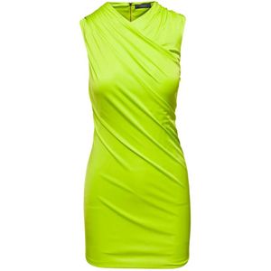 Versace, Dames, Jurken, Groen, Maat: XS Viscose,