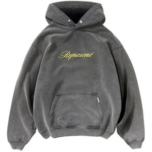 Represent, Heren, Sweatshirts & Hoodies, Grijs, Maat: S Katoen,