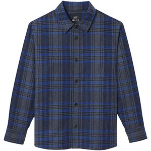 A.p.c., Heren, Overhemden, Blauw, Maat: 2XL Wol,