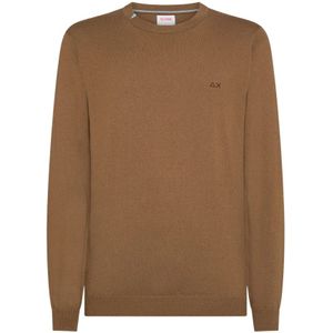 Sun68, Heren, Truien, Bruin, Maat: S Katoen,