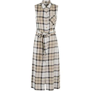 Barbour, Dames, Jurken, Veelkleurig, Maat: M Linnen,