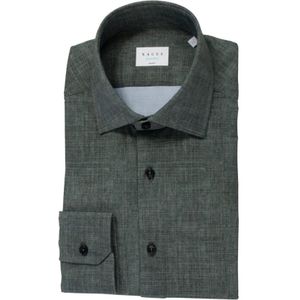 Xacus, Heren, Overhemden, Groen, Maat: L Leer,