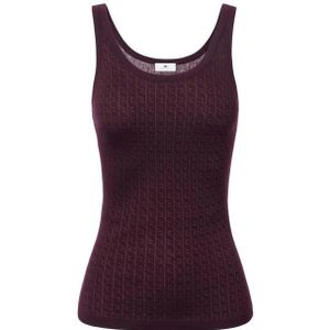 Elisabetta Franchi, Dames, Tops, Rood, Maat: XS Wol,
