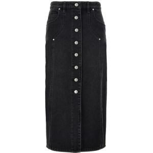 Marant étoile, Dames, Rokken, Zwart, Maat: 2XS Katoen,