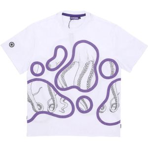 Octopus, Heren, Tops, Wit, Maat: L Katoen,