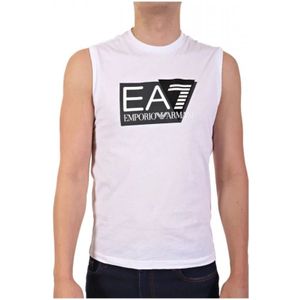 Emporio Armani Ea7, Heren, Tops, Wit, Maat: M