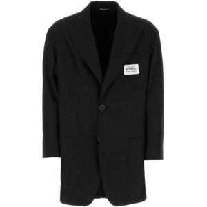 Dolce & Gabbana, Heren, Jassen, Zwart, Maat: S