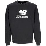 New Balance - Logo French Terry Crewneck Sweatshirt - Zwart - Heren