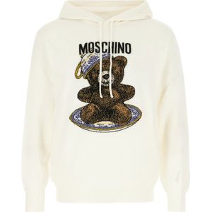 Moschino, Heren, Sweatshirts & Hoodies, Beige, Maat: L
