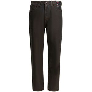 Levi's, Heren, Jeans, Bruin, Maat: W32 L32