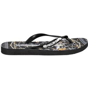 Philipp Plein - Slippers - Zwart - Synthetisch