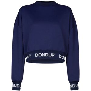 Dondup, Dames, Sweatshirts & Hoodies, Blauw, Maat: M