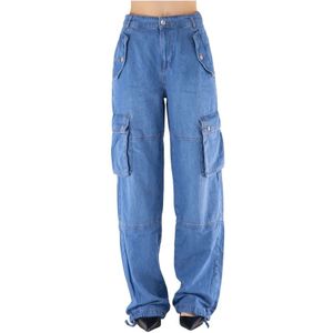 Moschino, Dames, Jeans, Blauw, Maat: W27 Katoen,