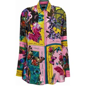 Versace, Dames, Blouses & Shirts, Veelkleurig, Maat: XS