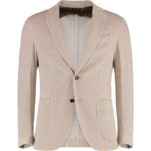 Moorer, Heren, Jassen, Beige, Maat: 2XL Katoen,