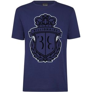 Billionaire, Heren, Tops, Blauw, Maat: S Katoen,