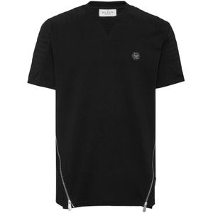 Philipp Plein, Heren, Tops, Zwart, Maat: L Katoen,