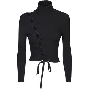 Ssheena, Dames, Truien, Zwart, Maat: M Viscose,