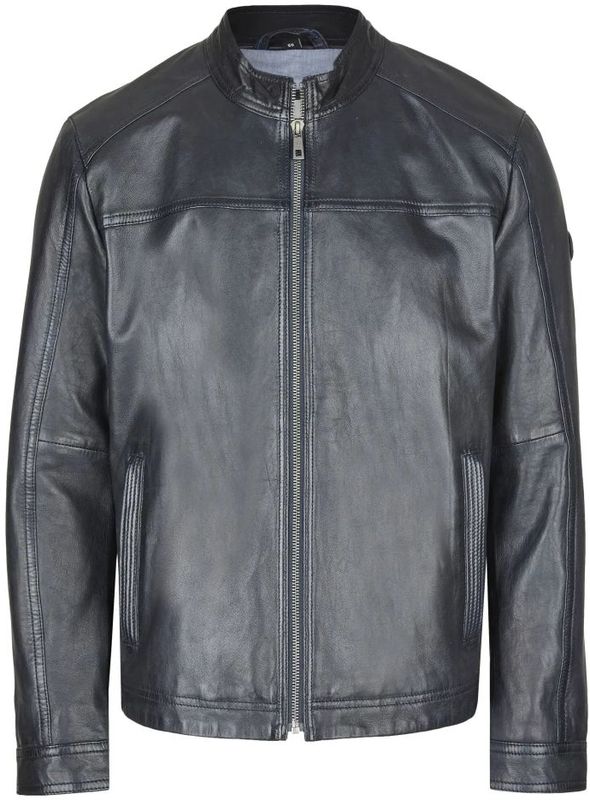 Bugatti - Bualessio - Leren Jas - Blauw - Heren