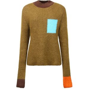 Jacquemus, Heren, Truien, Bruin, Maat: S Mohair,