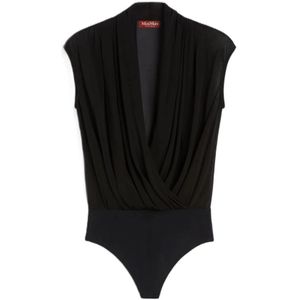 Max Mara Studio, Dames, Tops, Zwart, Maat: XS Zijde,