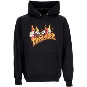 Thrasher, Heren, Sweatshirts & Hoodies, Zwart, Maat: L Katoen,