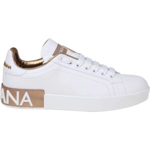 Dolce Gabbana - Portofino - Sneakers - White - Leer