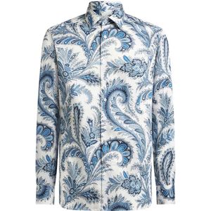 Etro, Heren, Overhemden, Blauw, Maat: L