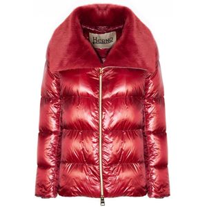 Herno, Dames, Jassen, Rood, Maat: L Nylon,
