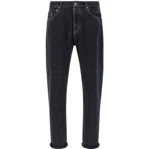 Brunello Cucinelli, Heren, Jeans, Grijs, Maat: 2XL Denim,