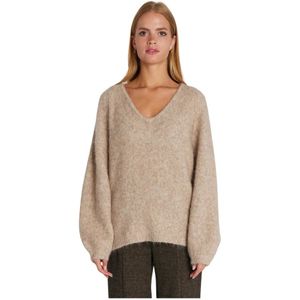RUE de Femme, Dames, Truien, Beige, Maat: XS Nylon,