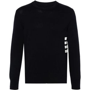 Thom Browne, Heren, Truien, Blauw, Maat: L Katoen,