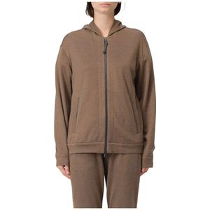 Brunello Cucinelli, Dames, Sweatshirts & Hoodies, Bruin, Maat: M
