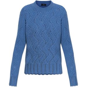 Etro, Dames, Truien, Blauw, Maat: XS Kasjmier,